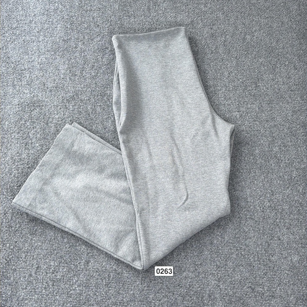 Everlane Pants Womens Large Gray Dream Kick Flare Ponte Pull-On Ankle Stretch